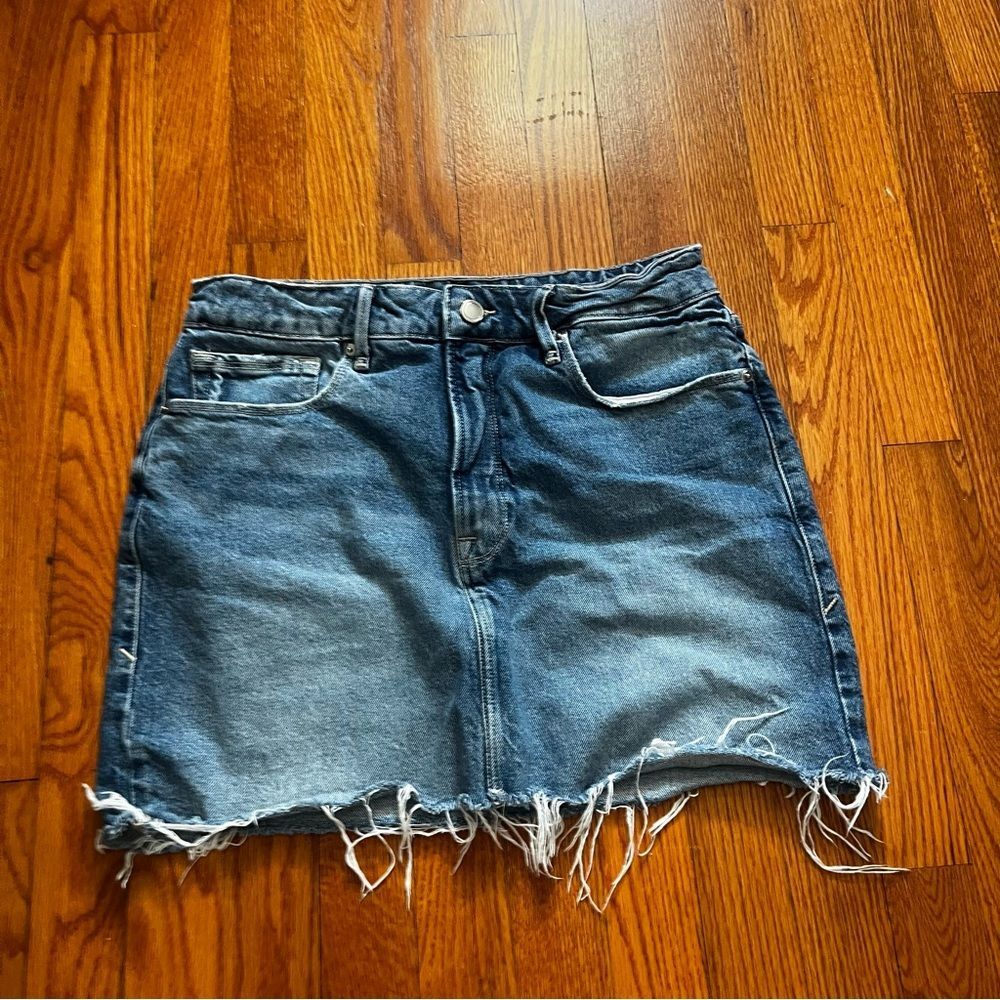Good American denim mini skirt size 6/28